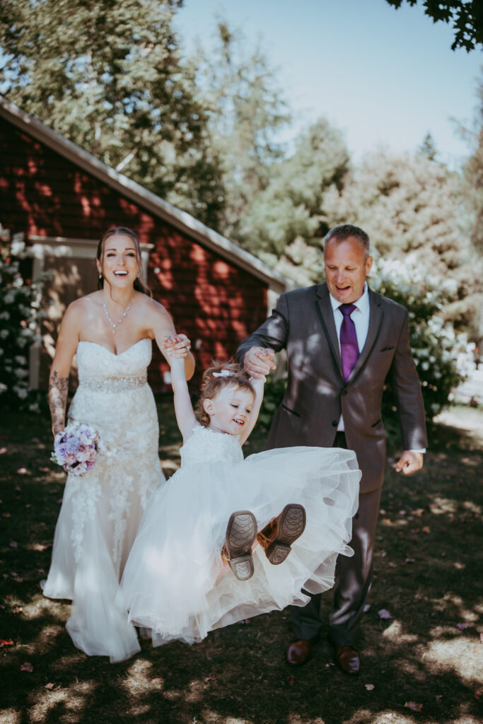 kids at weddings - central alberta wedding photographer