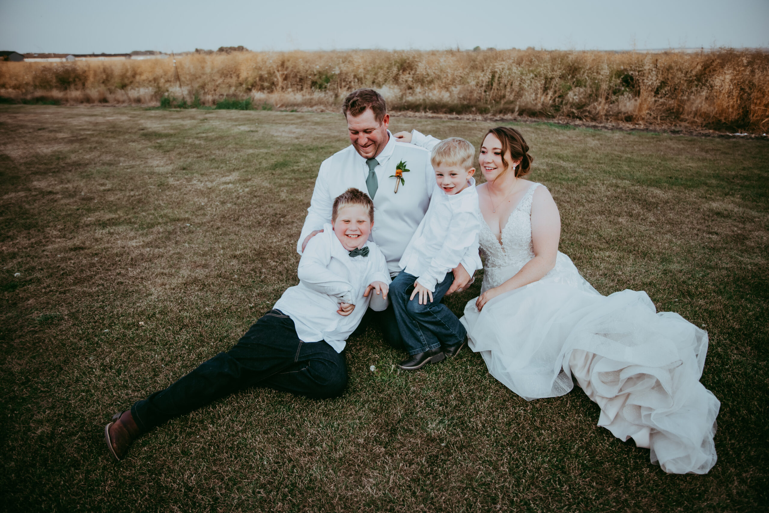 kids at weddings - central alberta wedding photographer