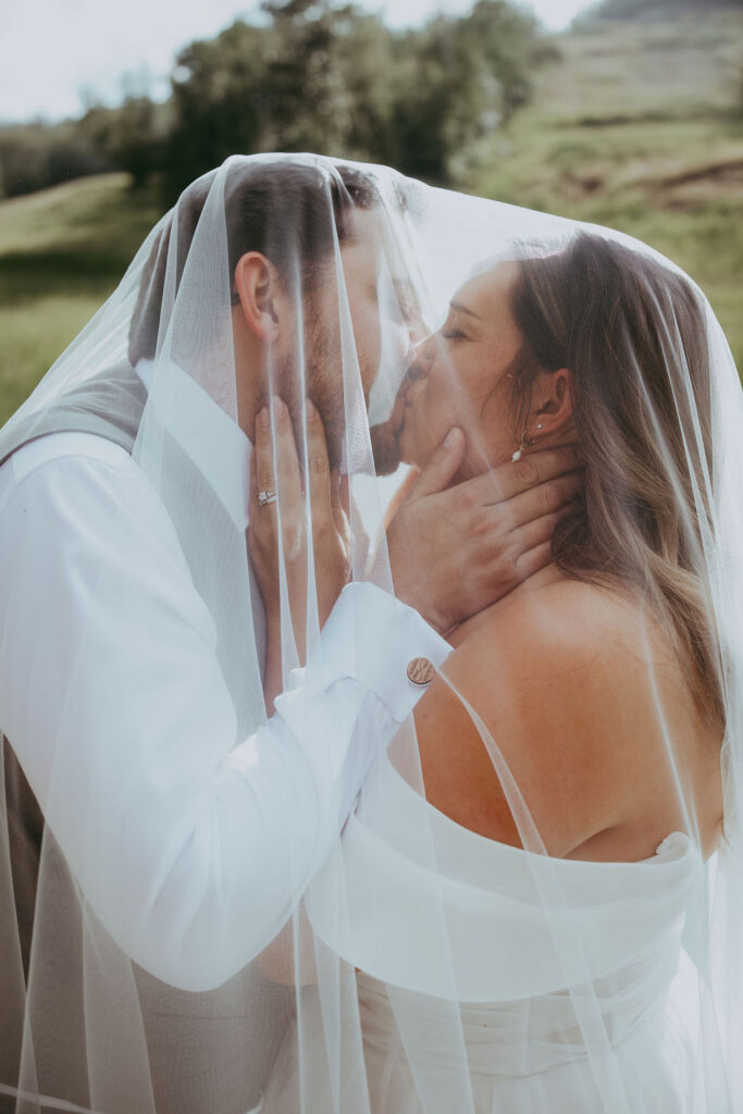 canyon ski hill alberta wedding adventure couple 