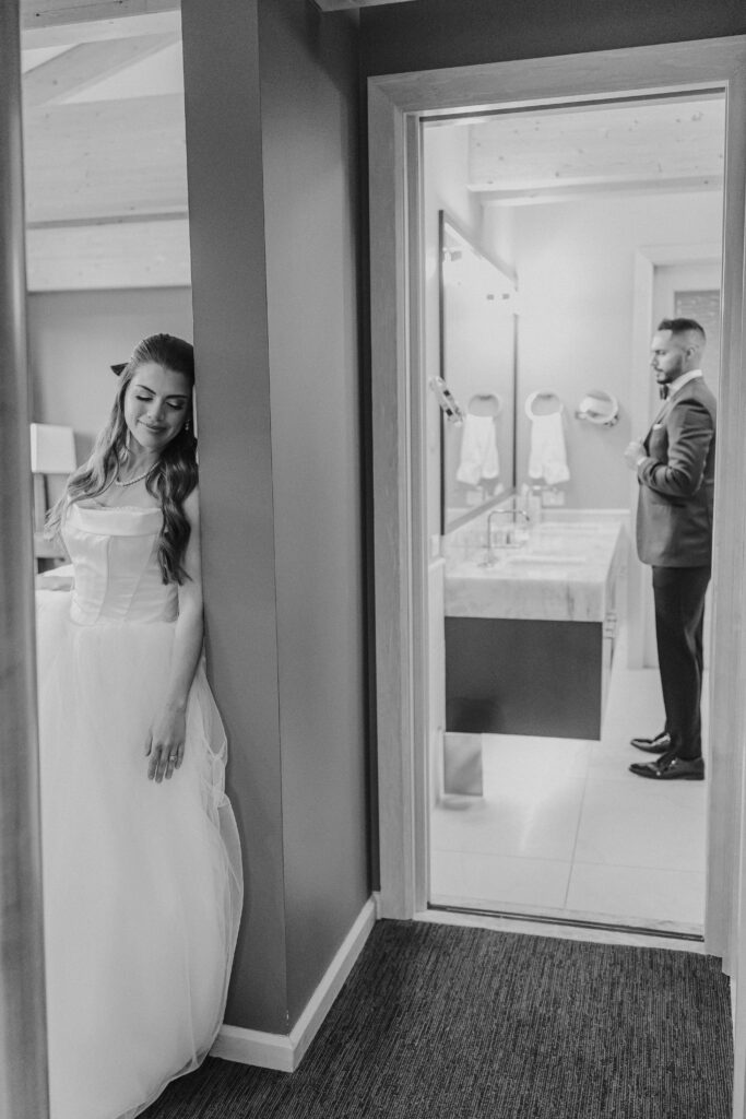 Calgary wedding photographer capturing candid couple moments in Alberta