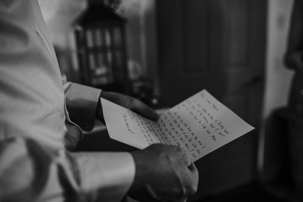 detail shot of groom getting ready central alberta wedding photographer