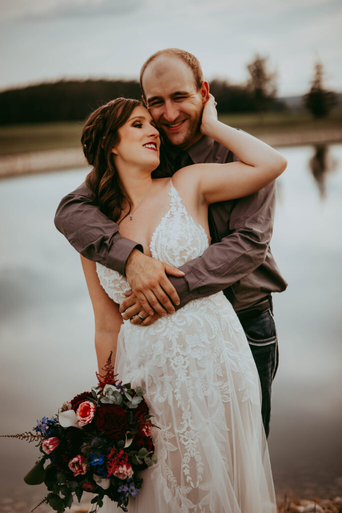 River Valley Venue wedding photography Central Alberta — rustic wedding photographer Red Deer