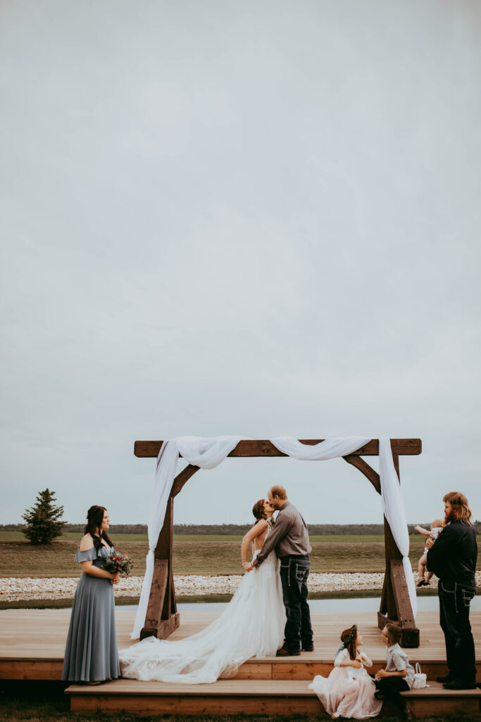 River Valley Venue wedding photography Central Alberta — rustic wedding photographer Red Deer