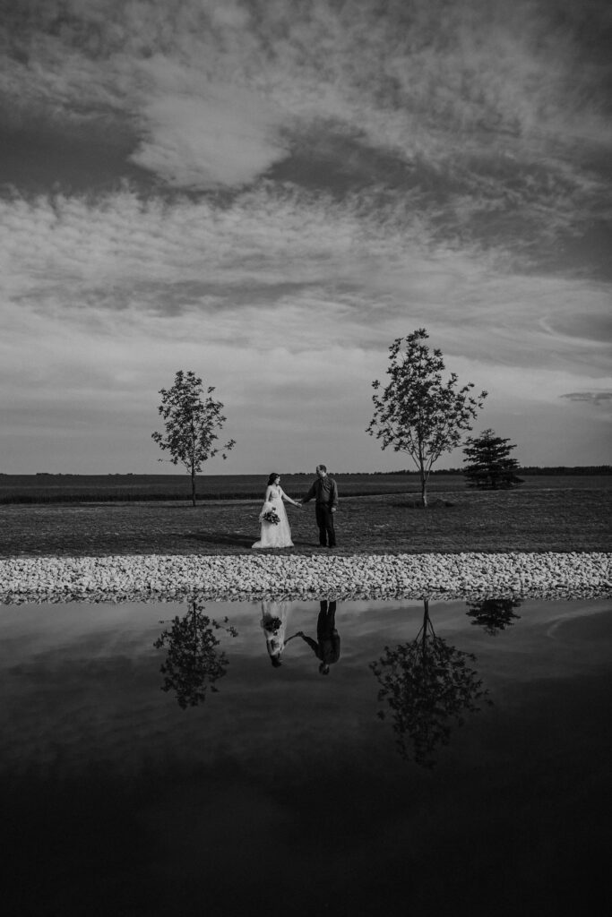 River Valley Venue wedding photography Central Alberta — rustic wedding photographer Red Deer